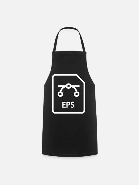 Fichier EPS - Tablier de cuisine - noir