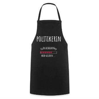 Politique Éducation Profession aspirant politicien - Tablier de cuisine - noir - Devant - AI Model Male 185 dark (185cm)