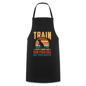 Dogs Dog Lover Dog Owner Gift - Cooking Apron - black - Front - AI Model Male 185 dark (185cm)