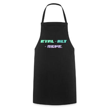 CTRL ALT NOPE - IT Motiv - Kochschürze - Schwarz - Vorne - AI Model Male 185 dark (185cm)