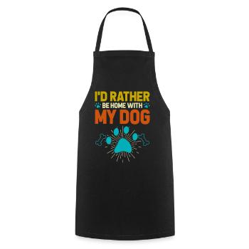 Dogs Dog Lover Dog Owner Gift - Cooking Apron - black - Front - AI Model Male 185 dark (185cm)