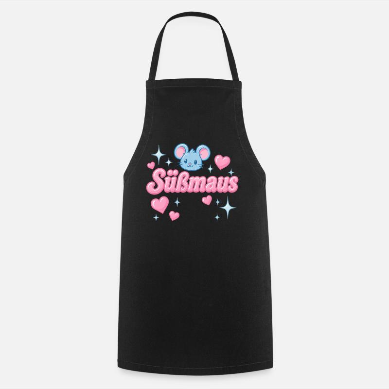 Süßmaus - y2K statement design - Kochschürze - Schwarz