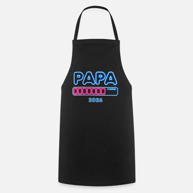 Annonce de cadeau de papa 2026 - Tablier de cuisine - noir