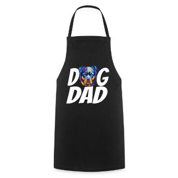 Dog Dad Rottweiler Shirt – Proud Rottweiler Owner - Cooking Apron - black - Front - AI Model Male 185 dark (185cm)
