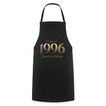 30ème Anniversaire Original Novembre Millésime 1996 - Tablier de cuisine - noir - Devant - AI Model Male 185 dark (185cm)