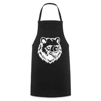 Bär Bärenkopf Bären T-shirt Geschenk - Kochschürze - Schwarz - Vorne - AI Model Male 185 dark (185cm)