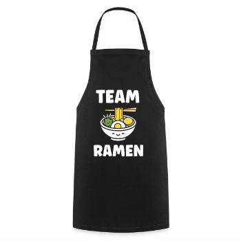 Team Ramen Bowls Kawaii - Kochschürze - Schwarz - Vorne - AI Model Male 185 dark (185cm)
