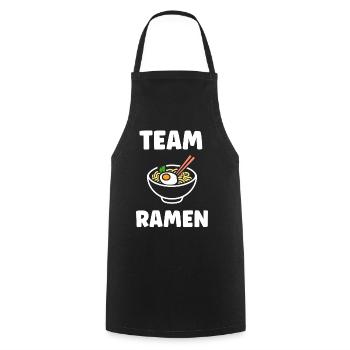 Team Ramen Illustration Nudelschüssel - Kochschürze - Schwarz - Vorne - AI Model Male 185 dark (185cm)
