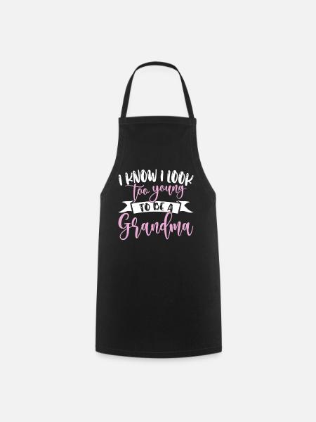 Oma Mama Geschenk Weihnachtsgeschenke Großmutter  - Kochschürze - Schwarz
