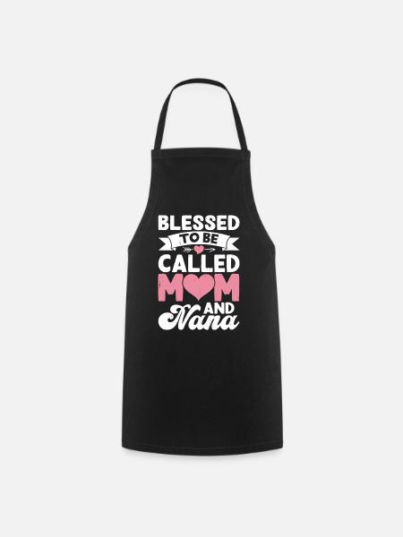 Oma Mama Geschenk Weihnachtsgeschenke Großmutter  - Kochschürze - Schwarz
