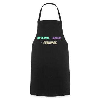 CTRL ALT Nope - Kochschürze - Schwarz - Vorne - AI Model Male 185 dark (185cm)