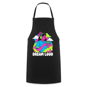 Dream Loud Neon Pop - Tablier de cuisine - noir - Devant - AI Model Male 185 dark (185cm)