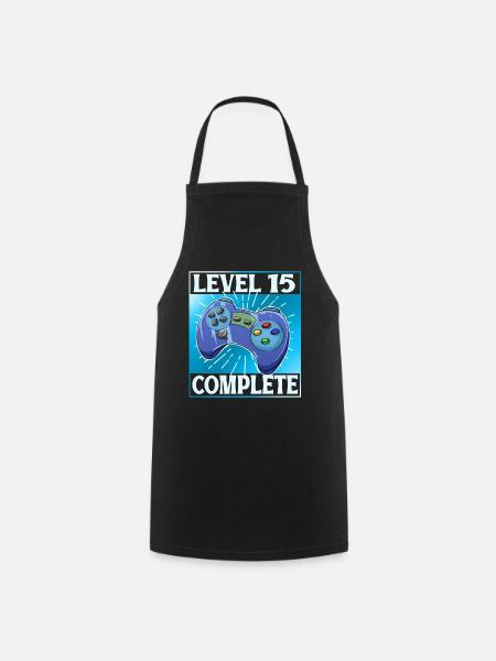 Level 15 Complete - Kochschürze - Schwarz
