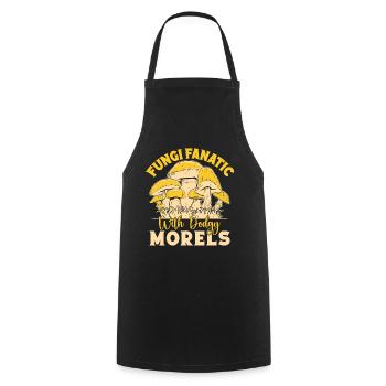 Mushroom Foraging Hunter Fungi Fanatic Morel - Kochschürze - Schwarz - Vorne - AI Model Male 185 dark (185cm)