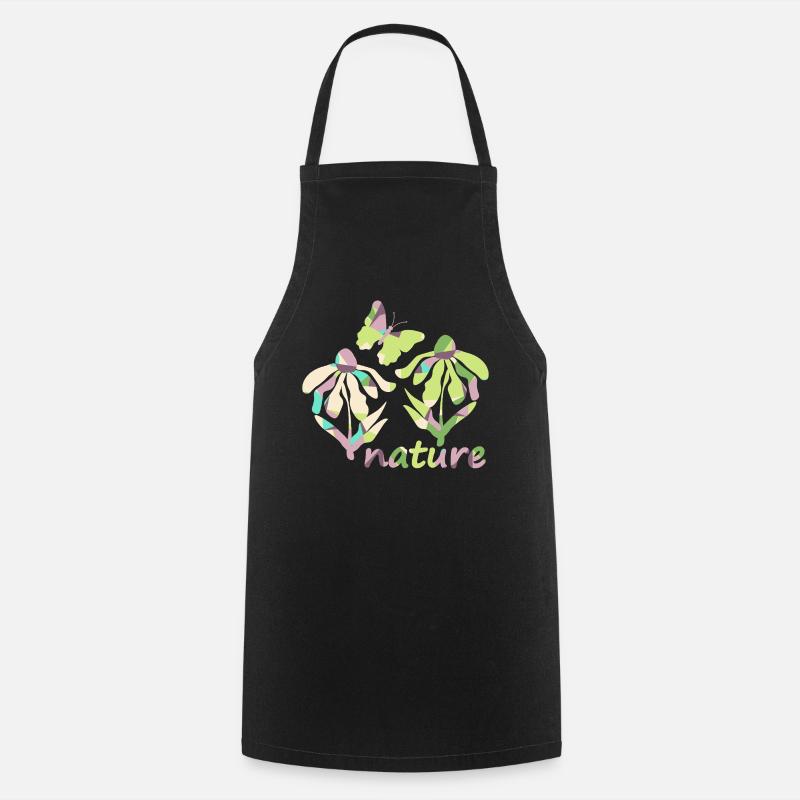 Couleur Nature - Floraison - Tablier de cuisine - noir