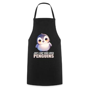 Pingouins Pingouin - Tablier de cuisine - noir - Devant - AI Model Male 185 dark (185cm)