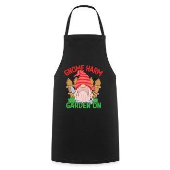 Garden Gnome Costume Gnome Harm Garden On Gnome - Cooking Apron - black - Front - AI Model Male 185 dark (185cm)
