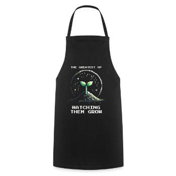 Le meilleur XP | Regarder les enfants grandir - Tablier de cuisine - noir - Devant - AI Model Male 185 dark (185cm)