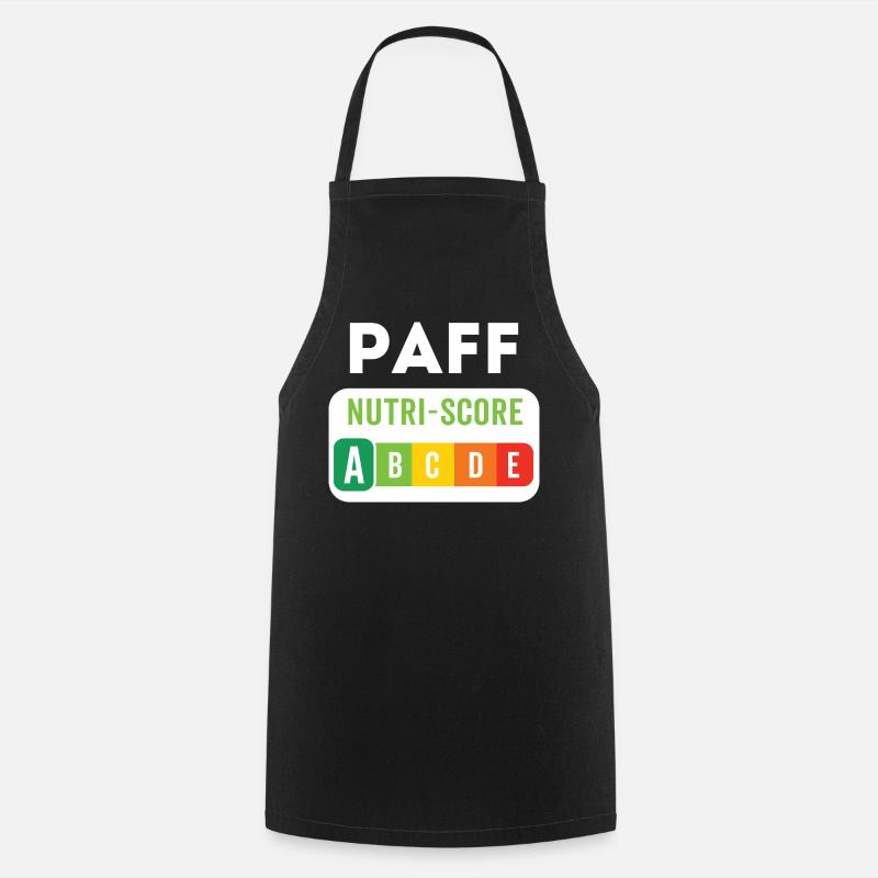 PAFF Nutriscore A – Humour décalé - Tablier de cuisine - noir