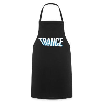 trance music logo design. - Cooking Apron - black - Front - AI Model Male 185 dark (185cm)