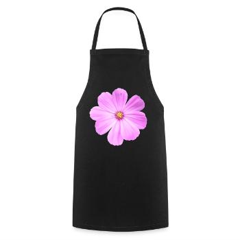 Blume - Kochschürze - Schwarz - Vorne - AI Model Male 185 dark (185cm)