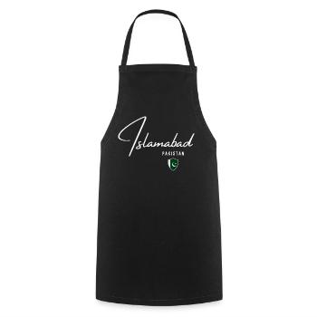 Islamabad Pakistan, Pakistani pride - Cooking Apron - black - Front - AI Model Male 185 dark (185cm)