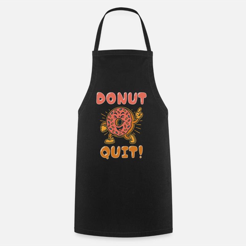 Donut Arrêtez ! - Tablier de cuisine - noir