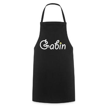 Gabin - Tablier de cuisine - noir - Devant - AI Model Male 185 dark (185cm)