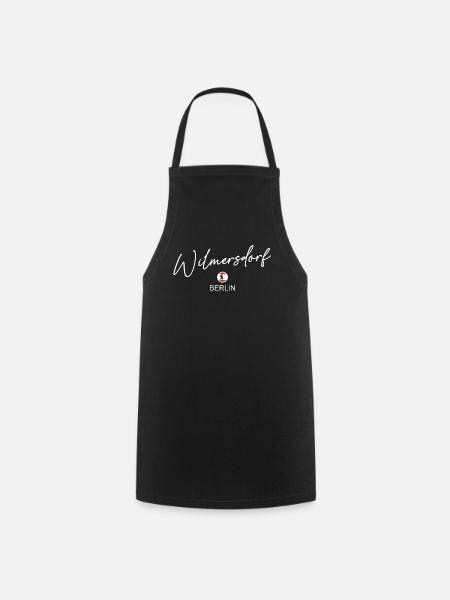 Wilmersdorf - Drapeau de Berlin - Ours de Berlin - Tablier de cuisine - noir