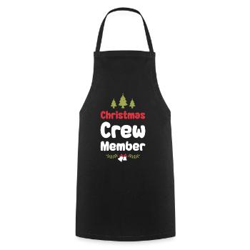 Weihnachten Crew Christmas - Cooking Apron - black - Front - AI Model Male 185 dark (185cm)