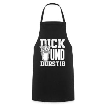 Lustiges Vatertag Geschenk Papa Bier - Kochschürze - Schwarz - Vorne - AI Model Male 185 dark (185cm)