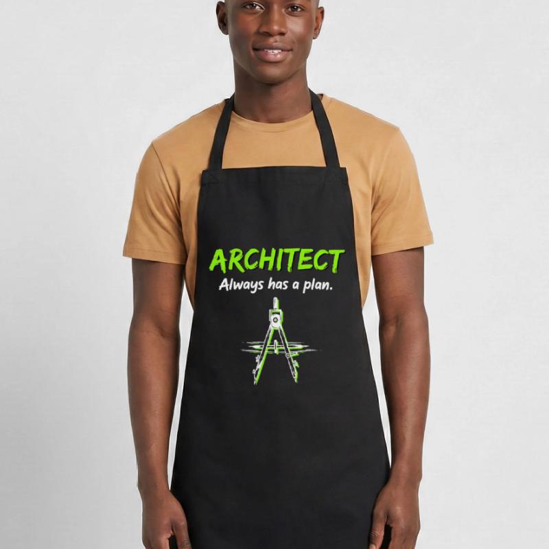 Architecture Compass Construction Plan Architect Cooking Apron