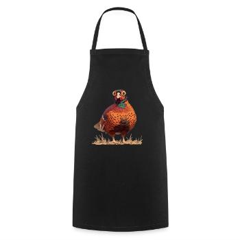 Pheasants Pheasant - Cooking Apron - black - Front - AI Model Male 185 dark (185cm)