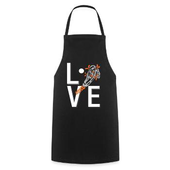 Love Lacrosse Stick Player Passion Sport Lifestyle - Cooking Apron - black - Front - AI Model Male 185 dark (185cm)
