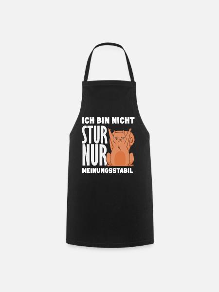 Nicht stur nur Meinungsstabil - Kochschürze - Schwarz