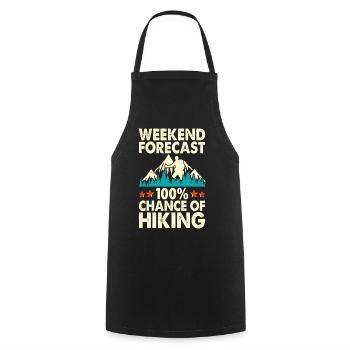 Hiking Hiker Mountaineer Gift - Cooking Apron - black - Front - AI Model Male 185 dark (185cm)