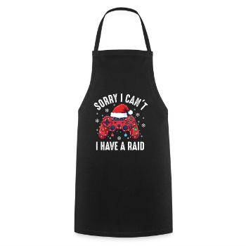 Désolé, je ne peux pas, j’ai un Raid RPG Gaming Gamer - Tablier de cuisine - noir - Devant - AI Model Male 185 dark (185cm)