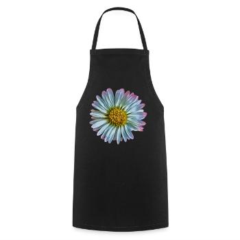 Pâquerette - Tablier de cuisine - noir - Devant - AI Model Male 185 dark (185cm)