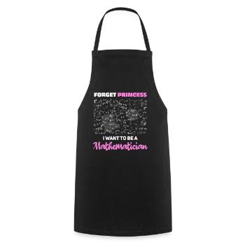 Je veux être mathématicien - Tablier de cuisine - noir - Devant - AI Model Male 185 dark (185cm)
