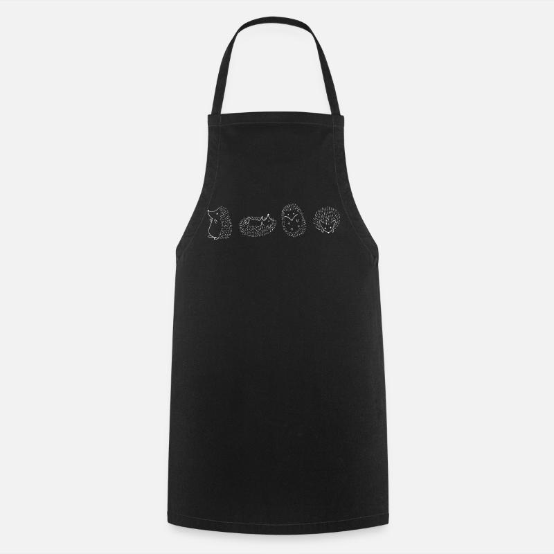 Hérisson hérisson hérisson  - Tablier de cuisine - noir