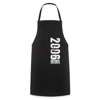20th Birthday Original December Volume 2006 - Cooking Apron - black - Front - AI Model Male 185 dark (185cm)