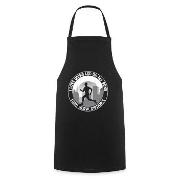 marathonien LOve faire LSD My Run Running Gift - Tablier de cuisine - noir - Devant - AI Model Male 185 dark (185cm)