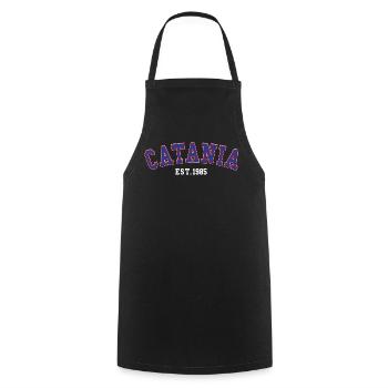 Catania Est. 1985 - Cooking Apron - black - Front - AI Model Male 185 dark (185cm)