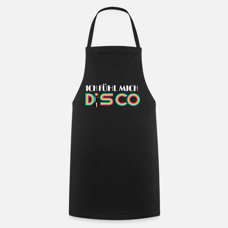 I FEEL DISCO, - Cooking Apron - black