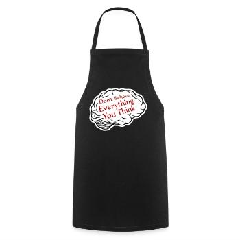 Ne croyez pas tout ce que vous pensez en disant la sagesse - Tablier de cuisine - noir - Devant - AI Model Male 185 dark (185cm)