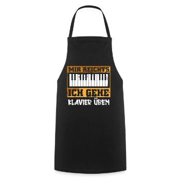 Mother, Mother's Day, Cat, Kitten, Cat Mom - Cooking Apron - black - Front - AI Model Male 185 dark (185cm)