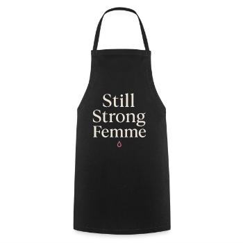 Elegant Feminine Lifestyle, Gentle - Cooking Apron - black - Front - AI Model Male 185 dark (185cm)