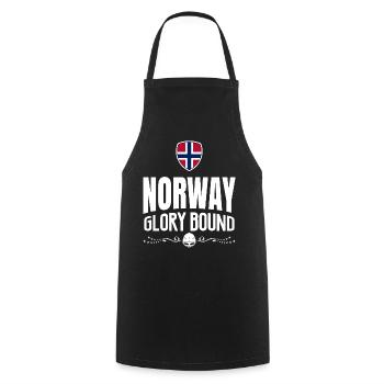 NORWAY GLORY - Cooking Apron - black - Front - AI Model Male 185 dark (185cm)