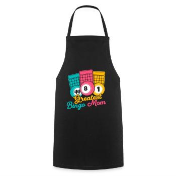 Bingo Game Greatest Bingo Mom Bingo - Cooking Apron - black - Front - AI Model Male 185 dark (185cm)
