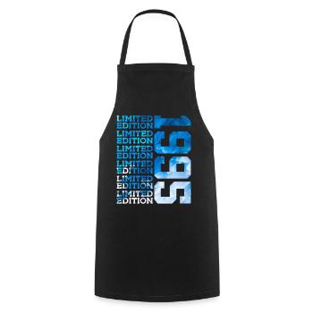 LIMITED EDITION 1995 31 YEARS 31ST BIRTHDAY - Cooking Apron - black - Front - AI Model Male 185 dark (185cm)